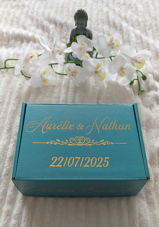 Coffret Invités Personnalisé - Collection Émeraude