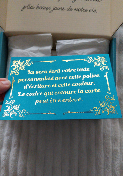 Coffret Invités Personnalisé - Collection Émeraude