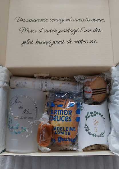 Coffret Invités Personnalisé - Collection Émeraude