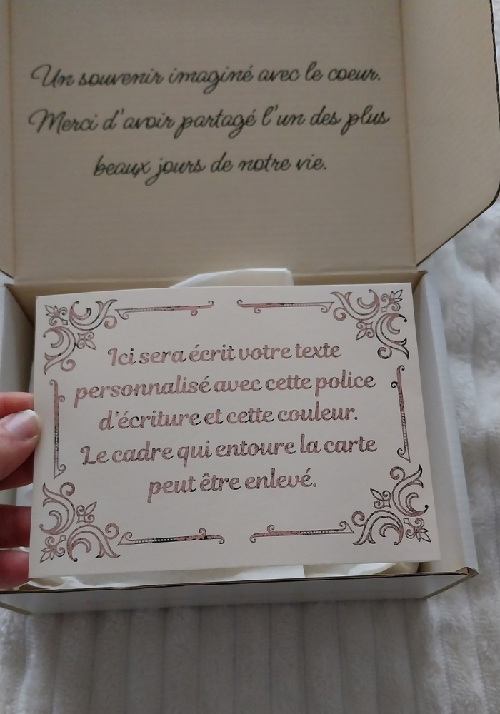 Coffret Invités Personnalisé - Collection Remerciement