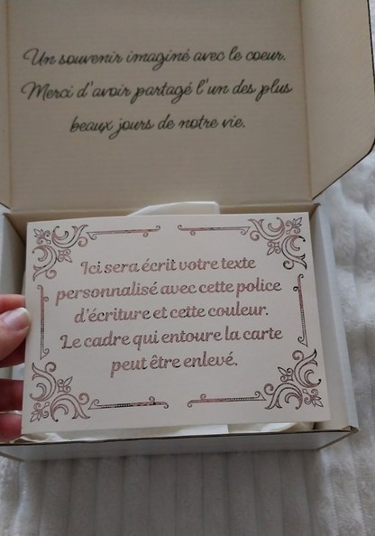 Coffret Invités Personnalisé - Collection Remerciement
