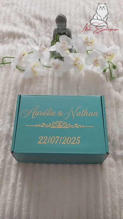 Coffret Invités Personnalisé - Collection Émeraude